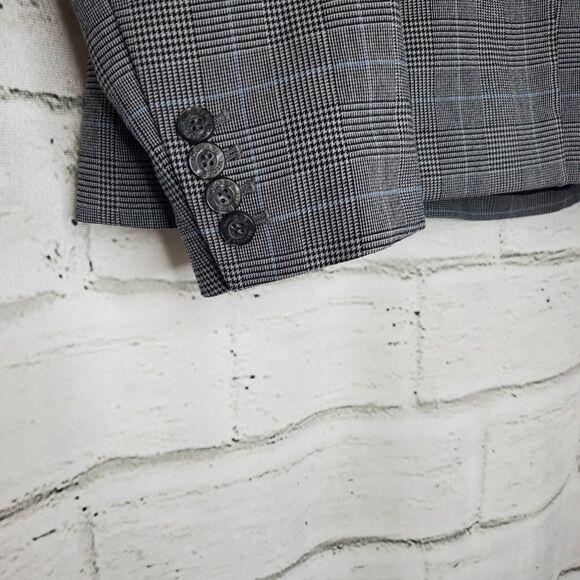 Michael Michael Kors plaid check blazer size 4 - Picture 6 of 11